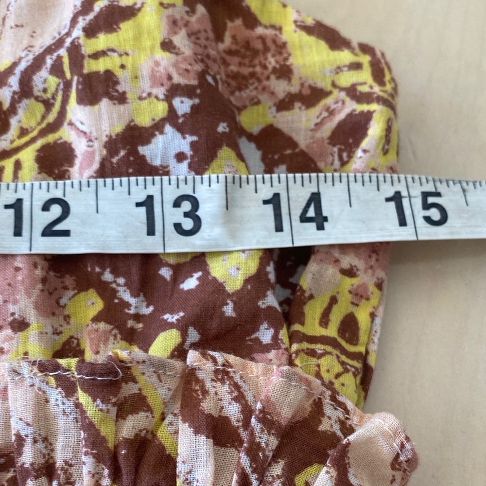 Cleobella Pink & Yellow Tiered Printed Midi Dress - Picture 12 of 13